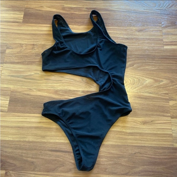 Tan Through One Piece Swimsuit - Picture 3 of 9